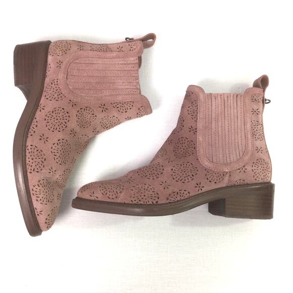 Coach Bowery Festival Boho Western Chelsea Suede Casual Slip On Ankle Bootie 5.5 - Picture 7 of 15